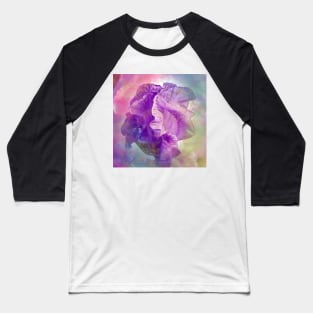 Gold Glitter Iris Flower Baseball T-Shirt